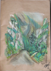 Абхазия.Горная дорога