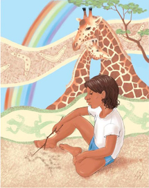 Иллюстрация к рассказу Ирины Вайсерберг  "Коробочка с радугой"