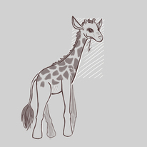 Жираф. Скетч
