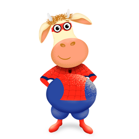 Телёнок Спайдермен