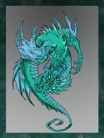 Дракон на принт