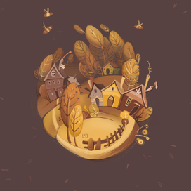 Медовый пейзаж