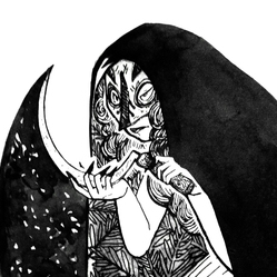 Ведьма с серпом