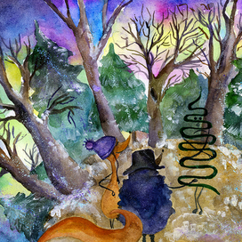 Иллюстрация к рассказу "Ёжик и Новогоднее чудо"