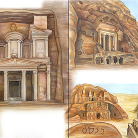 Петра. Фрагмент разворота