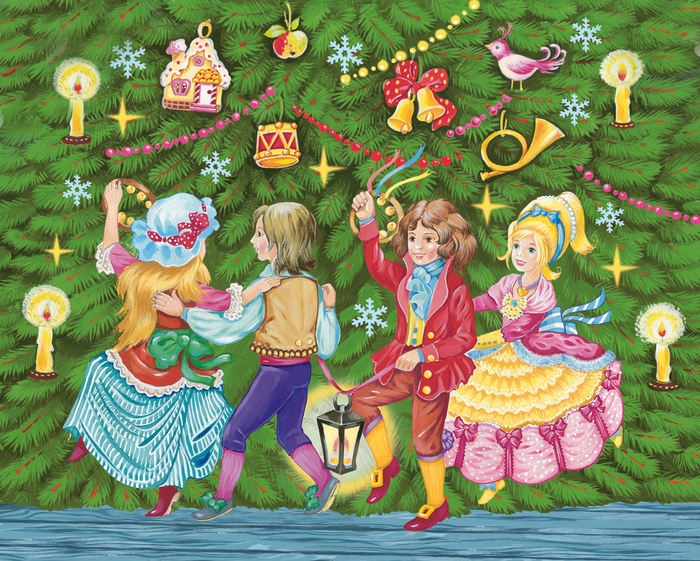 Оформление новогодней коробки