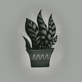 Тещин язык в ч/б