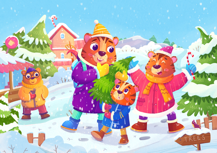 Рождественская ярмарка ёлок 