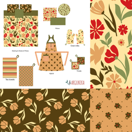 Набор узоров пэчворк