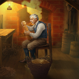 на этой стороне холста