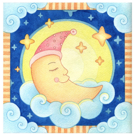 Месяц на облачке