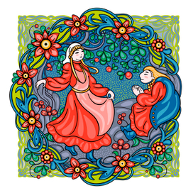 иллюстрация к кряшенской народной сказке