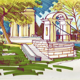 Ротонда в Парке пионеров