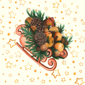 Новогодние сани