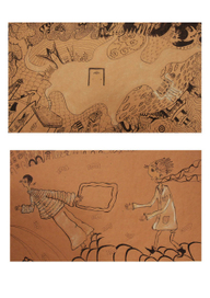 эскизы к стихотворению ю.мориц "на бал к марусе"