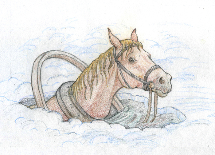 Зорька тонет!