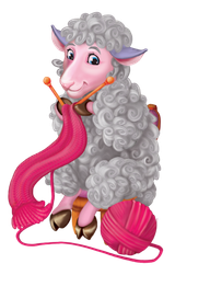 Овца за работой!