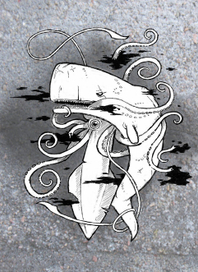 Бой кашалота и гигантского кальмара