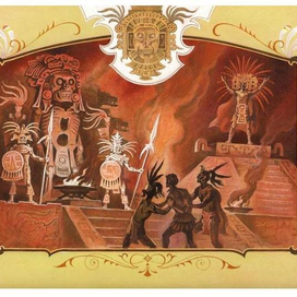 1 форзац к книге  ДОЧЬ МОНТЕСУМЫ- Р.Хаггарда