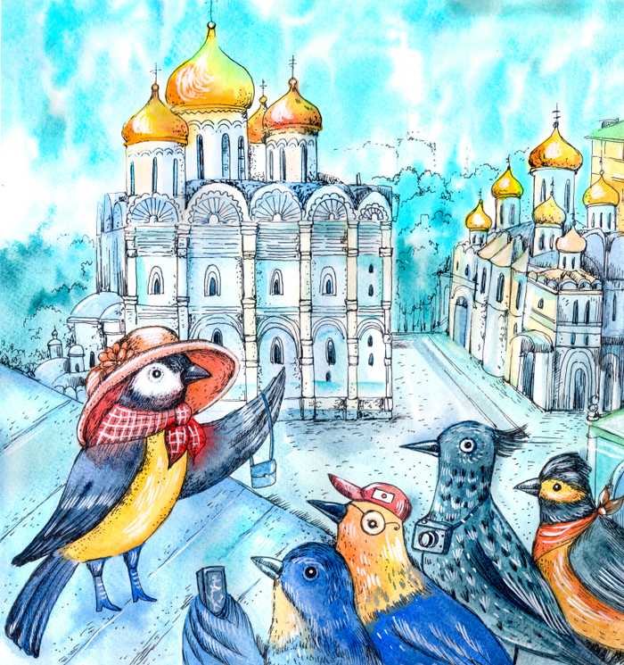 Иллюстрация "Синичка Есения" 