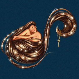 Девушкам которая хранит ключ от тайной двери и носит звёзды в волосах 