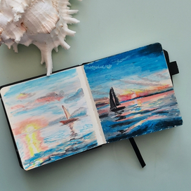 Морской рассвет и закат