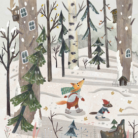 Разворот к детской авторской книжке-картинке