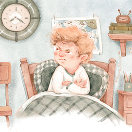 Иллюстрация для книги Елены Ульевой   "Полезные сказки для хорошего сна" 