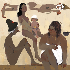 Дамы в сауне