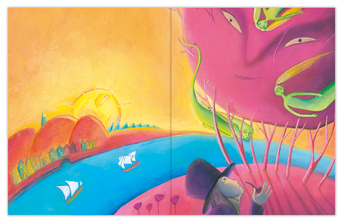 Иллюстрация к сказке Гофмана "Золотой горшок"