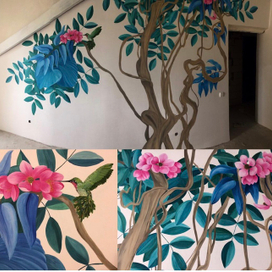 Роспись стены