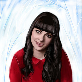 Портрет Мэри в красном.