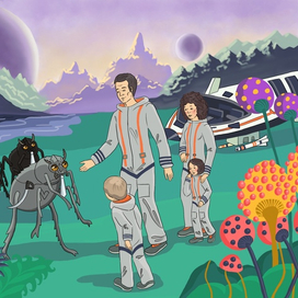 Иллюстрация к космической истории