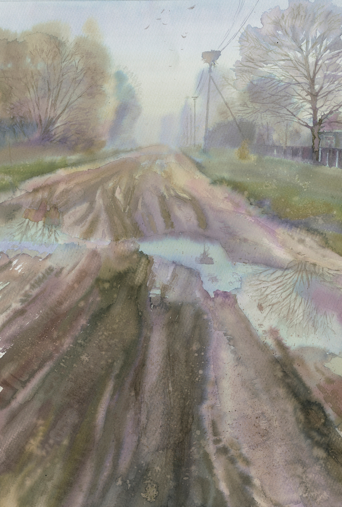 Ночью был дождь