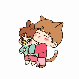 Jungkook and Taehyung BTS fanart