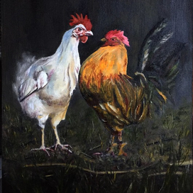 Петухи на стрелке