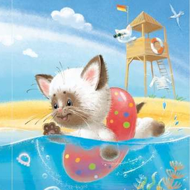 Иногда и кошки плавают