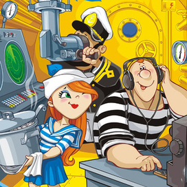 плакат "желтая подводная лодка"