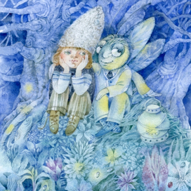 Иллюстрация к книге Л. Стружецкой "Ночь Жука Светлячка" 13