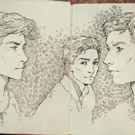 Разрисовка скетчбука.