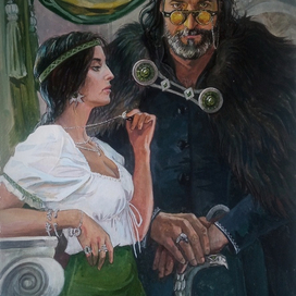 Иллюстрация к приключенческому роману Р. Голубитченко "Фернан Фрей: Книга путешествий"