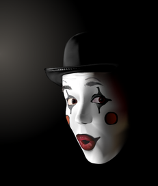 Белый мим - черное ухо