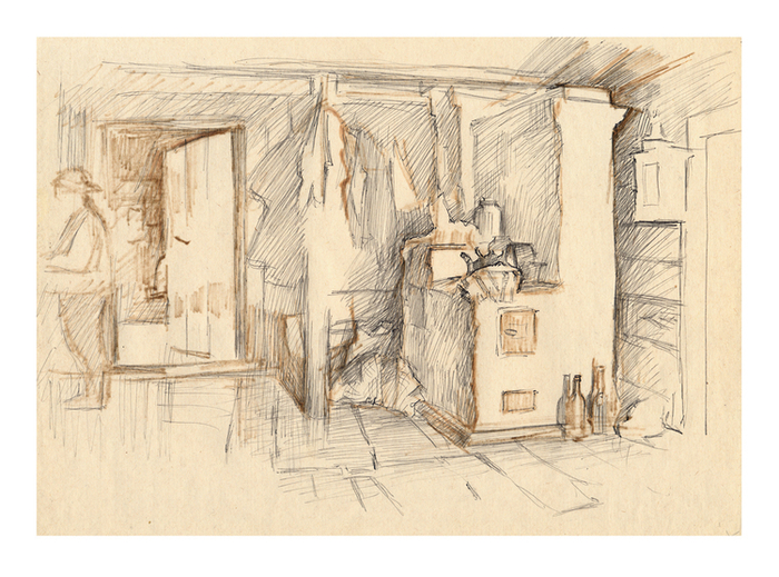 деревенский интерьер