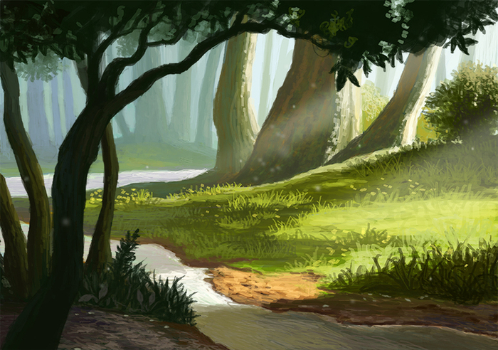 лесная речка