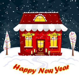 Новогодний домик