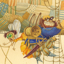 ...в уголок поволок