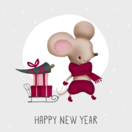 happy new year card