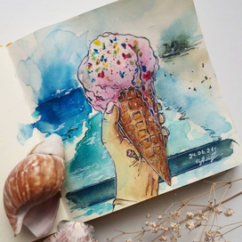 Мороженое и море 