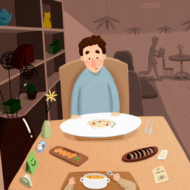 огромная тарелка