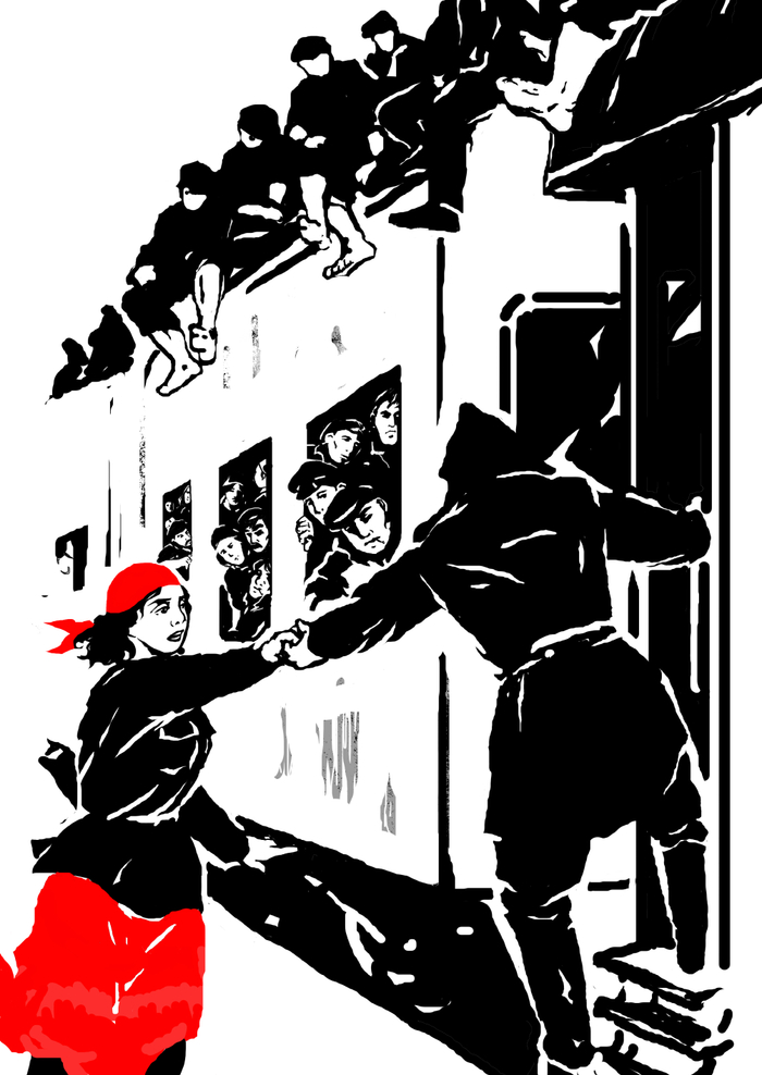 Иллюстрация ко 1й главе 2й части романа "Как закалялась сталь"